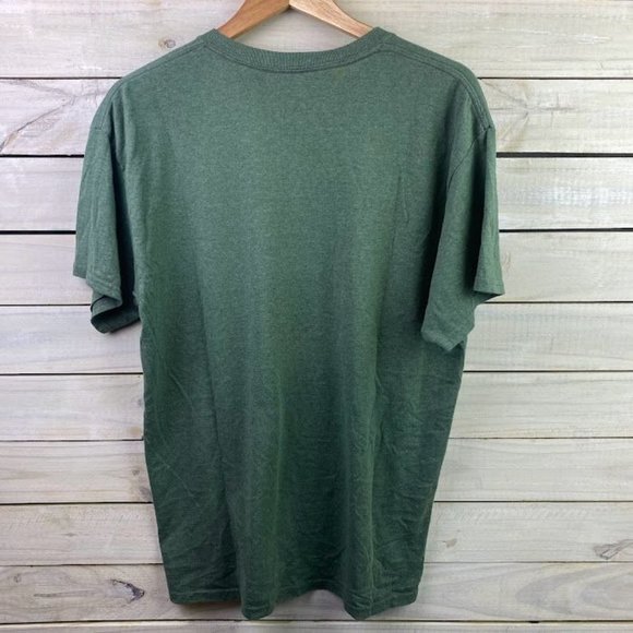 Bone Collector Men's Crew Neck Green T-Shirt Sz LARGE Short Sleeve Hunting Shirt - Picture 2 of 5